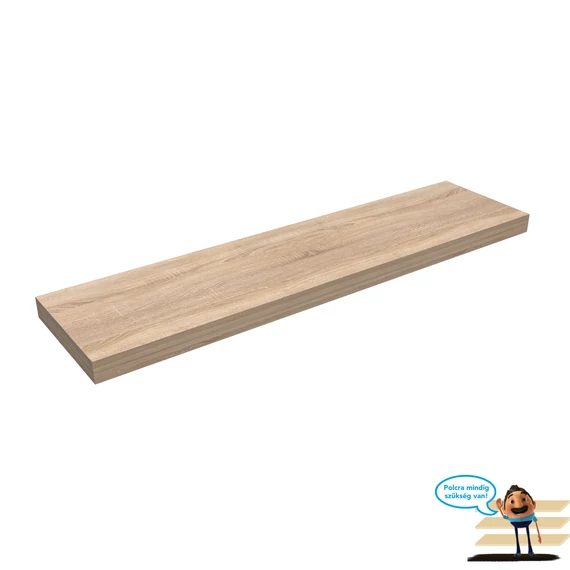 Egyenes laminált polc Sonoma